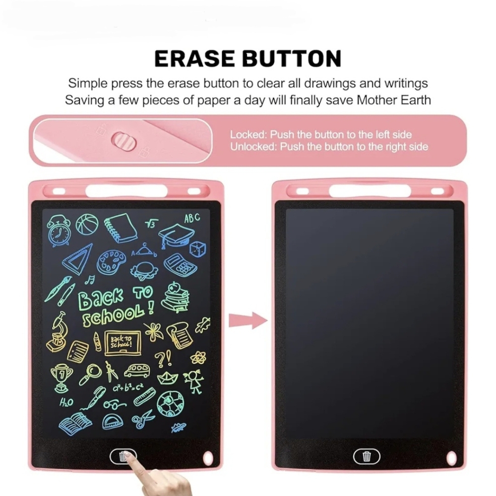 LCD Writing Tablet - Multi-Color Set Red And Blue - Picture 4 of 10